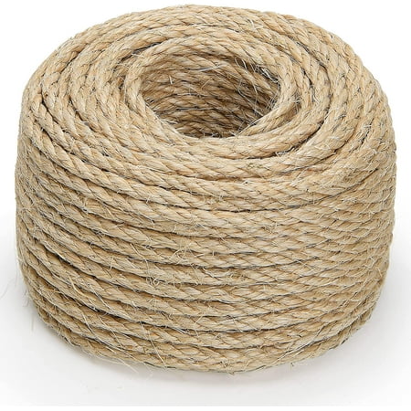 

Petsrepublic 1/4 Craft Sisal Rope 100 Long Pet Friendly Natural Color