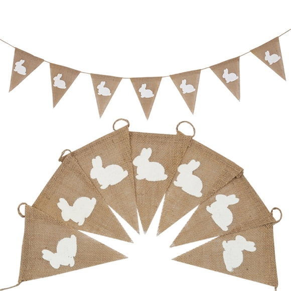 Easter Parties Are Decorated with Pennants to Create A Festive
