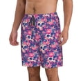 thumbnail image 2 of Pofeuu cool Skull flower colorful Prin Men's Swim Trunks Quick Dry Bathing Suit Swimming Board Shorts Mesh Lining Beach Swimwear-Large, 2 of 6