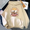 thumbnail image 2 of Nueva y linda sudadera con estampado de Shiba Inu Ramen, sudadera con capucha informal de manga larga para mujer y hombre, 2 of 4