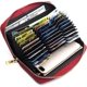 thumbnail image 1 of Women's Wallet Genuine Leather Men's Wallets RFID Blocking Card Large Capacity Checkbook Holder Coins Red, 1 of 5