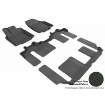 3D MAXpider 2007-2015 Fits Mazda Cx-9 Kagu 1st Row 2nd Row 3rd Row Black Carbon Fiber Embossed Pattern Floor Mat L1MZ01701509