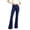 a01Dark Blue, variant on Yyeselk Women Flare Bell Jean Bottom Button Placket High Waist Jeans Vintage Stretch Wide Leg Bootcut Denim Trousers with Pockets Light Blue M