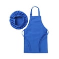 thumbnail image 3 of CHICTRY Kids Boys Girls Adjustable Aprons and Chef Hat for Cooking Baking Painting Blue L, 3 of 4