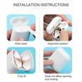 thumbnail image 4 of For Apple for For AirPods 1 2 3 Pro Pro2 Earphone Charging Box Dustproof Sticker Anti-dust Waterproof Metal Dust Guard Stickers (Silver,For Airpods 2), 4 of 7