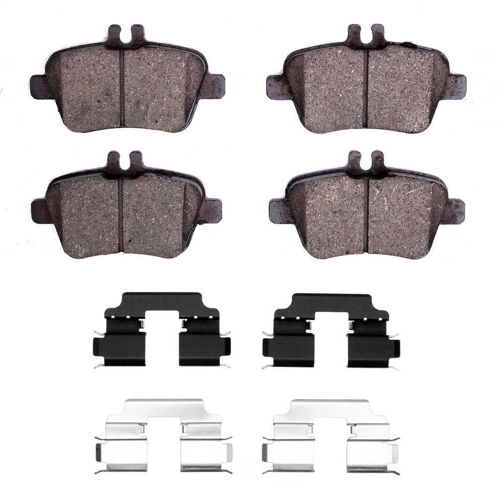 Dynamic Friction Company 1600-1646-01 DFC EURO 5000 Ceramic Brake Pads and Hardware Kit