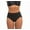 Black, variant on Shapewear High Cut Panty Double Layer Control & Over Lace 153U073