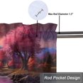 thumbnail image 5 of Japanese Style Kitchen Valance Curtain Rod Pocket Cherry Blossom Lake Boat Sunset Scenery Window Treatment Valance Curtains for Bathroom 54 by 18 in, 1 Panel, 5 of 6