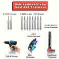 OMCCHK Chainsaw Sharpener Jig with 10 Titanium Bits, Universal Portable ...