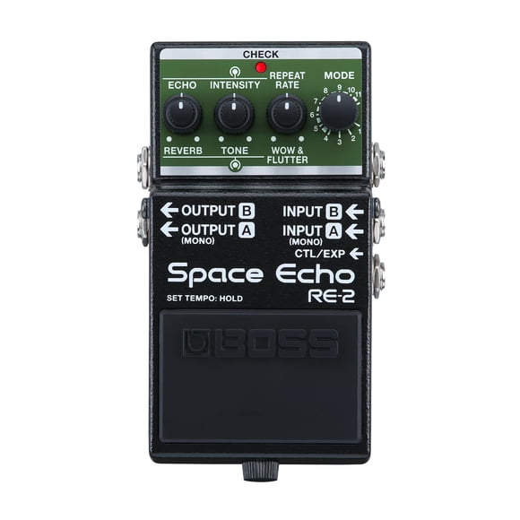 Pedal de efectos BOSS RE-2 Space Echo Tape Delay con reverberación