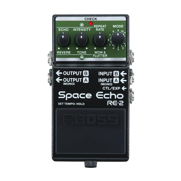 Pedal de efectos BOSS RE-2 Space Echo Tape Delay con reverberación
