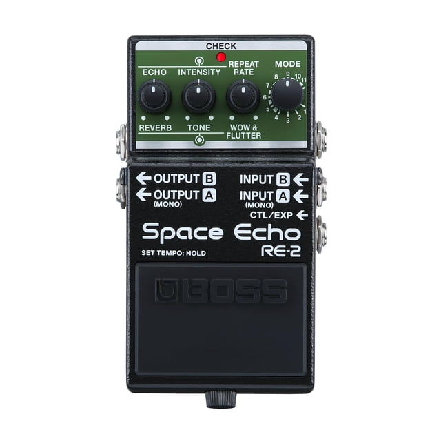 Pedal de efectos BOSS RE-2 Space Echo Tape Delay con reverberación