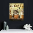 thumbnail image 4 of ZFLMY Cute Cat Canvas Wall Art Print On Canvas Home Decor for Living Room Bedroom Office, Perfect Gift for Various Occasions 16x20in, 4 of 5