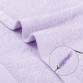 thumbnail image 4 of REGALWOVEN Lavender Cotton Pattern Washcloths Highly Absorbent Low Linting Face Towel Light Purple 4, 4 of 7