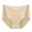 Beige, variant on Women's High-Waisted Cotton Lace Shapewear Panties for Daily Wear, Workout and Sleep