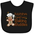 thumbnail image 3 of Inktastic Nonna and I Are Baking Buddies Boys or Girls Baby Bib, 3 of 4