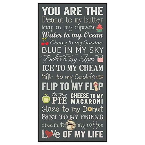 P. Graham Dunn You are The Peanut to My Butter Love of My Life 18 x 9 Wood  Wall Plaque Sign