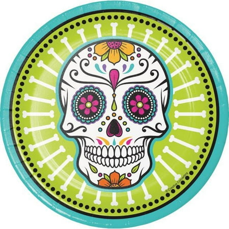 Creative Converting Day Of The Dead Dessert Plates, 8 ct