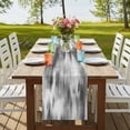 thumbnail image 4 of Table Runners 90 Inches Long Dress Scarves, Grey Ombre Farmhouse Coffee/Dining/Kitchen Table Runner for Living Room, Vintage Simple Abstract Gradient Mottled 13x90 Inch, 4 of 9