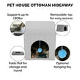 thumbnail image 5 of FurHaven Pet Products Small Pet House Footstool for Dogs & Cats - Mist Gray, 5 of 10
