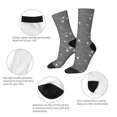 thumbnail image 4 of Honeii Airplane Routes Around The World Print Adult Socks,Crew Socks,Casual Calf Socks,Daily Wear Socks for Men & Women, Perfect for Sports, Casual and Everyday Use, 4 of 6