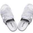 thumbnail image 2 of lightning draco White Slide Sandals, 2 of 5