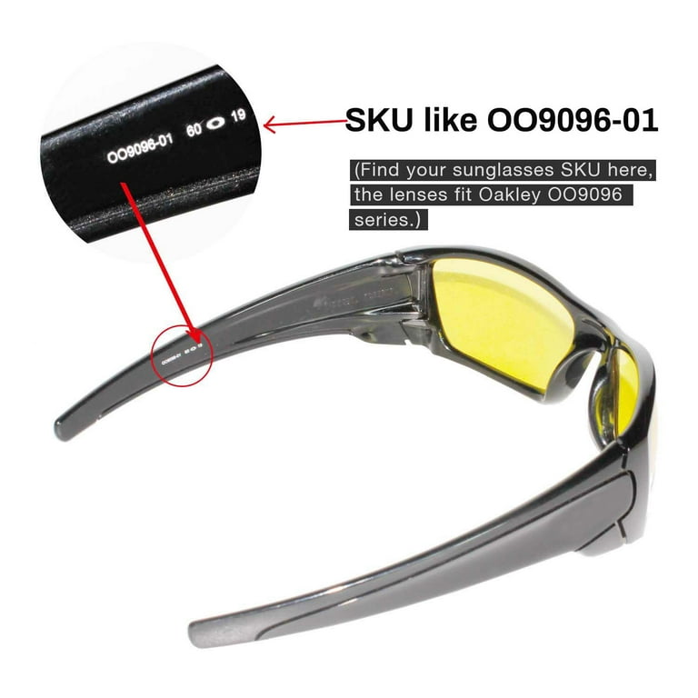 Walleva Clear Replacement Lenses for Oakley Fuel Cell Sunglasses