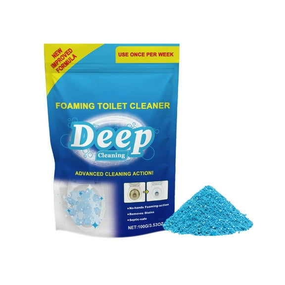2pcs Foaming Toilet Cleaner - Self Activating Cleaning Powder for Toilet Bowl Cleaning Toilet Deep Cleaning Toilet Cleaners for Deodorizing and Descaling, Bathroom Cleaner Against Tough Stains