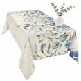 thumbnail image 2 of Blue Eucalyptus Leaves Table Cloth Waterproof Tablecloths, Farmhouse Retro Botanical Floral Tablecloth Dining Table Cover for Kitchen Party Tabletop Outdoor, Rectangle Tablecloth 54x108 Inch, 2 of 9