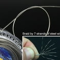thumbnail image 4 of 10M 7 Strands Braid 10LB-120LB Stainless Steel Wire Super Strong Fishing Line-60 lbs, 4 of 9