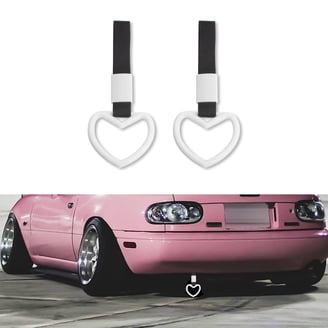 Xotic Tech 2 Pieces JDM Broken Heart Shaped Tsurikawa Car Handle