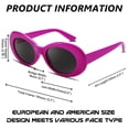 thumbnail image 4 of Gafas de sol FEISEDY Clout B2253 blancas para mujer y hombre, 4 of 9