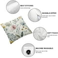thumbnail image 4 of Flower Throw Pillow Cover Outdoor Spring Summer Decor Farmhouse Lumbar Decorative Throw Pillows Cases Decorations for Couch Sofa Living Room, 4 of 5