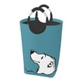thumbnail image 1 of LNWH Laundry Hamper, Polar Bear Swimming Foldable Laundry Basket With Handles Waterproof, 50L Large Capacity, 1 of 6
