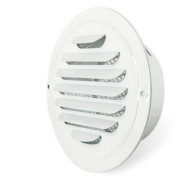 Round Ducting Air Ventilation Covers Wall Vent Covers Stainless Steel Air Outlet Vent with Builted-in Meshes Easy to Install