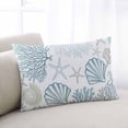 thumbnail image 2 of Summer Beach Coral Shell Starfish King Size Pillow Cover, Pillowcase Protectors with Zipper, Breathable Decorative Throw Pillow Case Cover, Pillow Shams for Couch Sofa 20x36Inch, 2 of 7