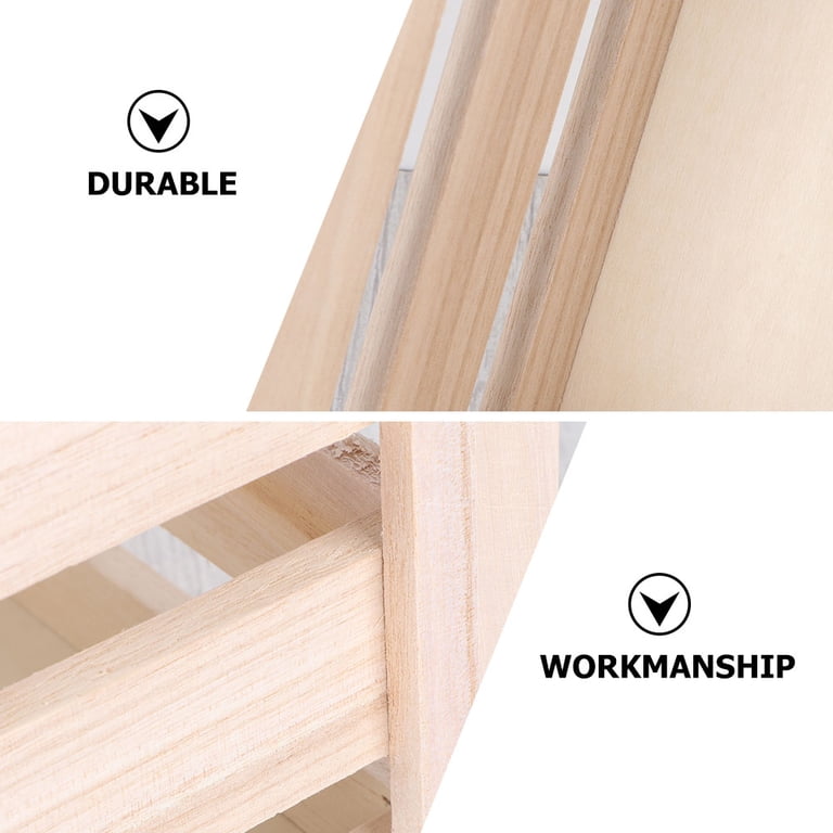 PTOOTP Wooden Crate Storage Box with Elegant Hollow Out Design for ...