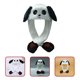 thumbnail image 3 of 1pc Lovely Panda Moving Orears Hat Creative Ore Ear Hat Sombrero de felpa Hombro de dibujos animados, 3 of 5
