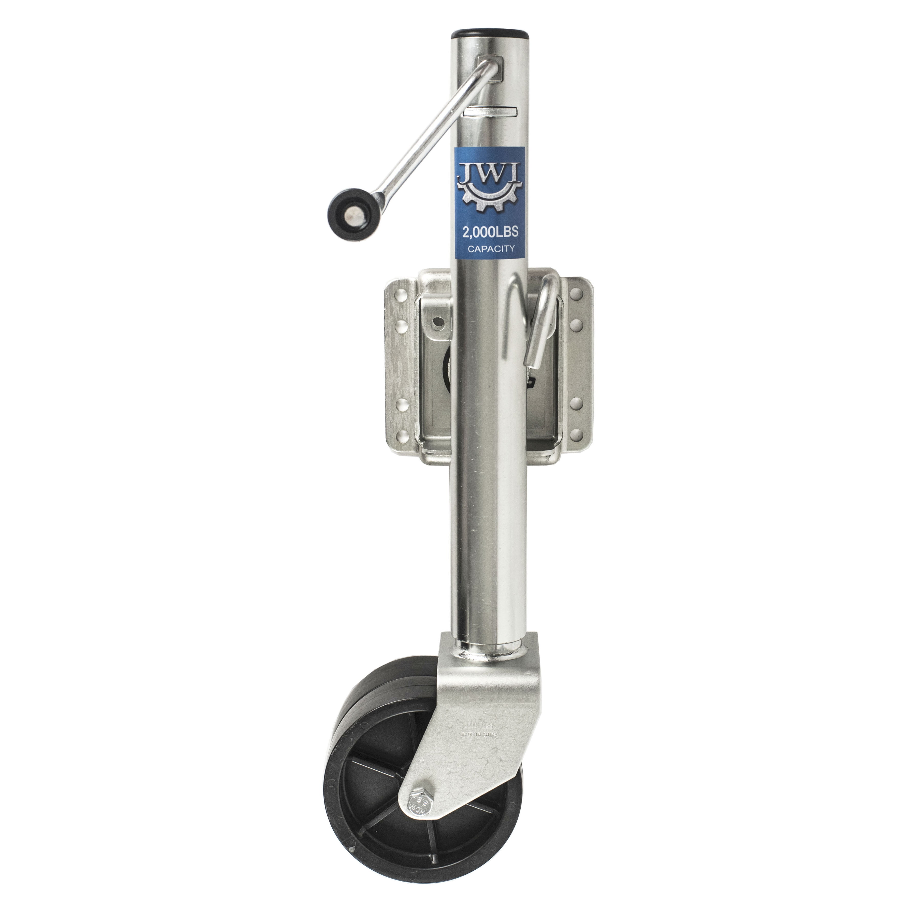 Swivel Trailer Jack Double Wheel 2000 lb Tongue Twin Boat Towing 26