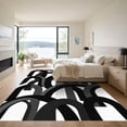 thumbnail image 3 of ODIKA 2'x3' Machine Washable Non-Slip Area Rug, Abstract Black High Traffic Rug, Black, 1102021, 3 of 7