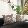 thumbnail image 2 of Pillow Covers 18x18 Set of 4, Modern Sofa Throw Pillow Cover, Decorative Outdoor Linen Fabric Pillow Case for Couch Bed Car 45x45cm, 2 of 6
