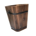 thumbnail image 5 of oshhni Wooden Barrel Planter Flowerpot Rustic for Courtyard Entrance Indoor/Outdoor L, 5 of 9