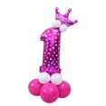 thumbnail image 1 of GUOOL All Numbers Crown Balloons Column Set Happy Birthday Arch Garland Number 1, 1 of 4