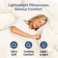 thumbnail image 3 of Juego de fundas de almohada CGK Unlimited King Size, color blanco roto x4, 3 of 8