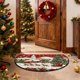 thumbnail image 3 of Decoraciones navideñas, adornos navideños, regalos navideños Alfombra navideña Puerta de entrada Felpudo semicircular Felpudo antideslizante absorbente para el hogar Felpudo a prueba de suciedad Felpu, 3 of 5