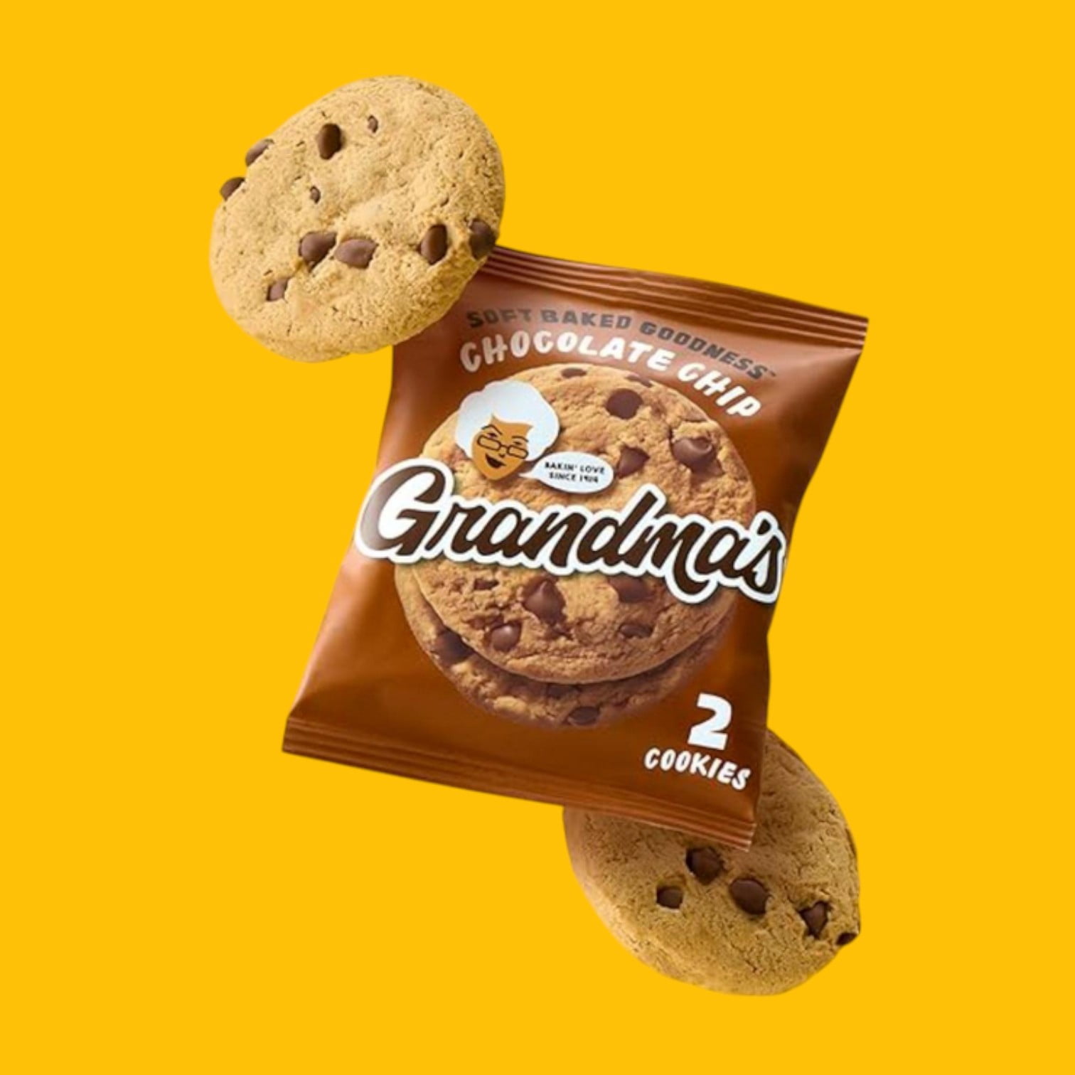 Grandma's Cookie - Chocolate Chip&Peanut Butter, Pack of 12, Soft Baked, Bundled by Shoppyway