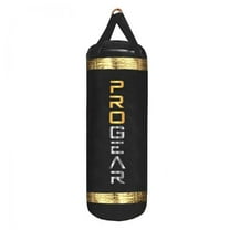 Progear 4FT XL 150LB MMA Boxing Muay Thai Heavy Punching Bag Black Gold Made in USA Filled