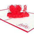 thumbnail image 3 of Tarjeta emergente de corazón de amor para el Día de San Valentín. Tarjetas de felicitación emergentes 3D para aniversario de bodas, cualquier ocasión, esposa o esposo., 3 of 5