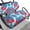 Hibiscus Floral Print, variant on Pzuqiu 2 Piece Beach Seashell Print Golf Cart Seat Covers Set - Breathable Washable Protective Cover for Most 2-Seater Golf Carts