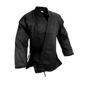 New Martial Arts 7.5 oz Top Only Karate Light Weight Uniform Black Gi Top